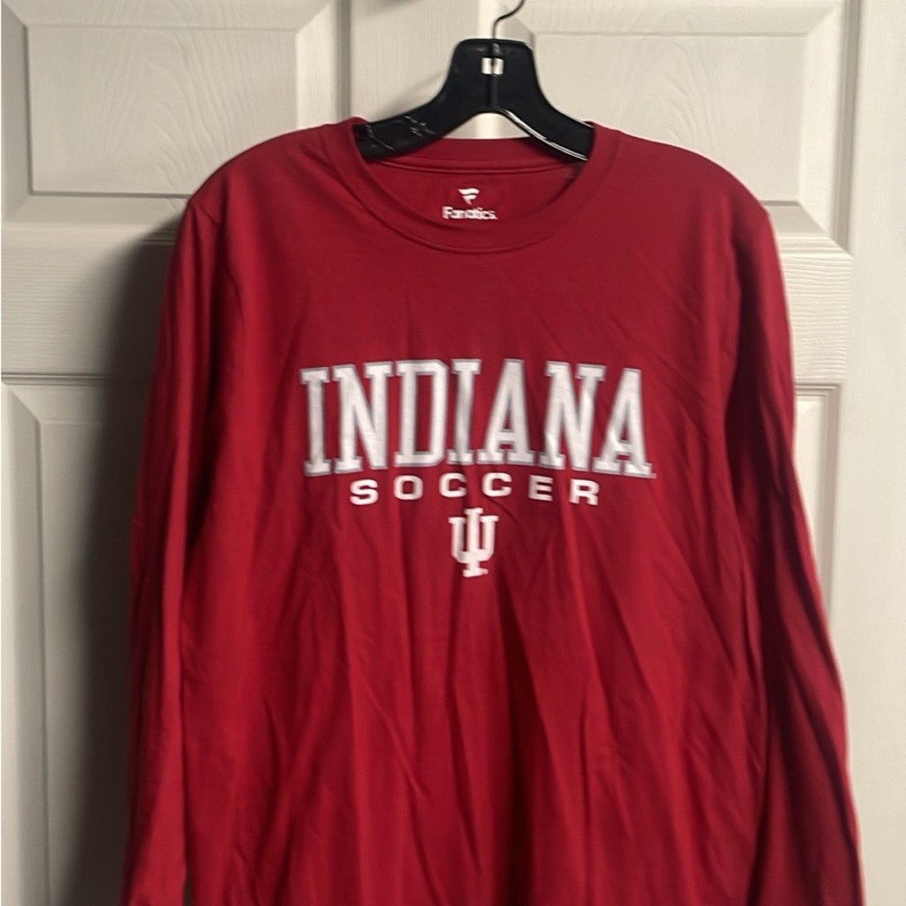 Fanatics Red Indiana Soccer Long Sleeve Tee